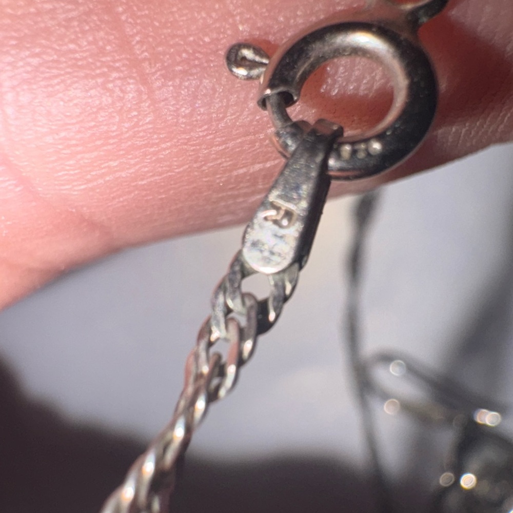 Vintage RARE Sterling Silver 925 Marcasite Rose Pendant & Chain 18’Earrings Set - Picture 8 of 10